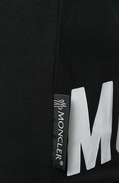 Хлопковая футболка MONCLER черного цвета по цене 18800 руб., арт. E2-093-80916-50-V8094, фото 5 Хлопковая футболка MONCLER, арт. E2-093-80916-50-V8094, фото 5