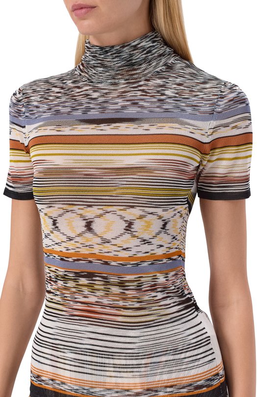 Водолазка из вискозы Missoni DS25WN18/BK01CA Разноцветный  DS25WN18/BK01CA Фото 5