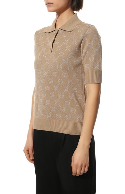 Хлопковое поло GUCCI, арт. 678435/XKB54, фото 3