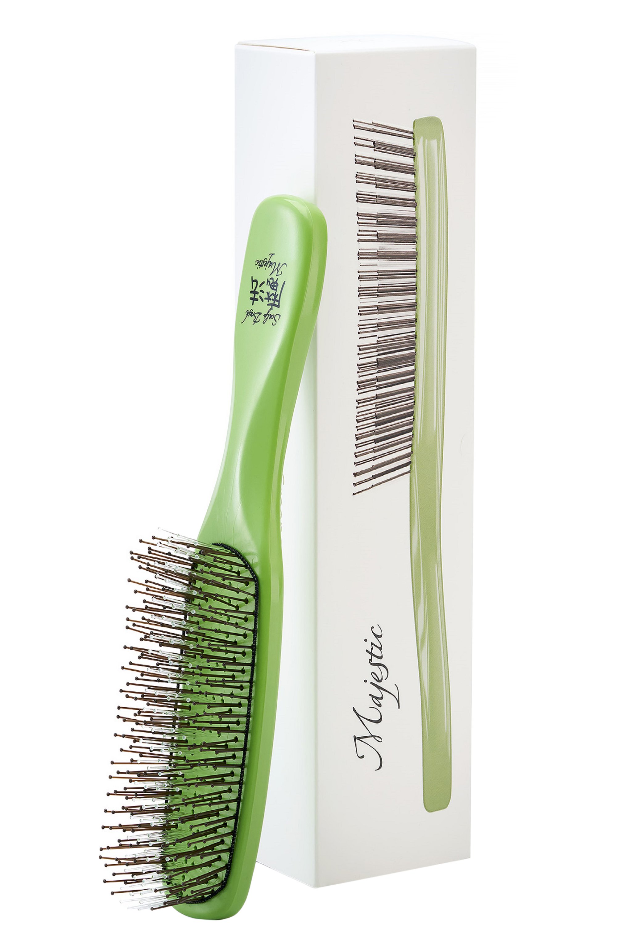 Расческа scalp brush 372 зубца, оттенок лайм MAJESTIC, арт. 4673748653133, фото 1