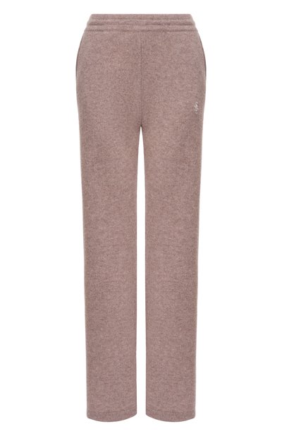 Женские брюки из кашемира и шерсти SPORTY AND RICH бежевого цвета по цене 46500 руб., арт. PA02766302BE24 | Фото 1 Женские брюки из кашемира и шерсти SPORTY AND RICH, арт. PA02766302BE24