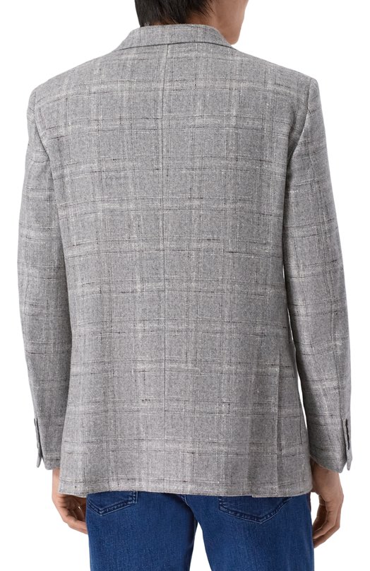 Шерстяной пиджак Zilli P2T00AM093043001Q Серый  P2T00AM093043001Q Фото 5