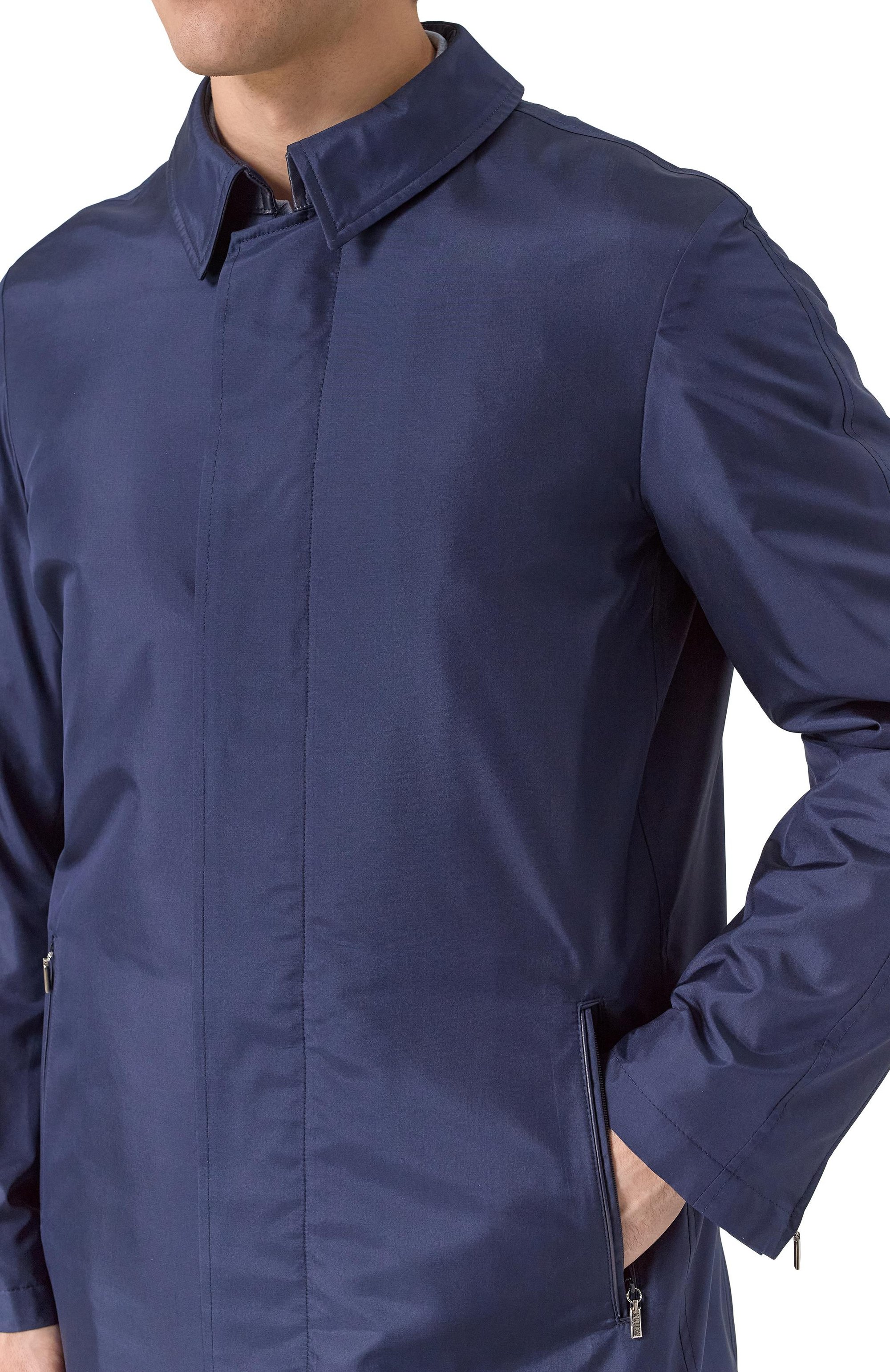 Плащ из шелка и шерсти ZILLI, арт. ATIMH1M0619VPIP00/64, фото 5