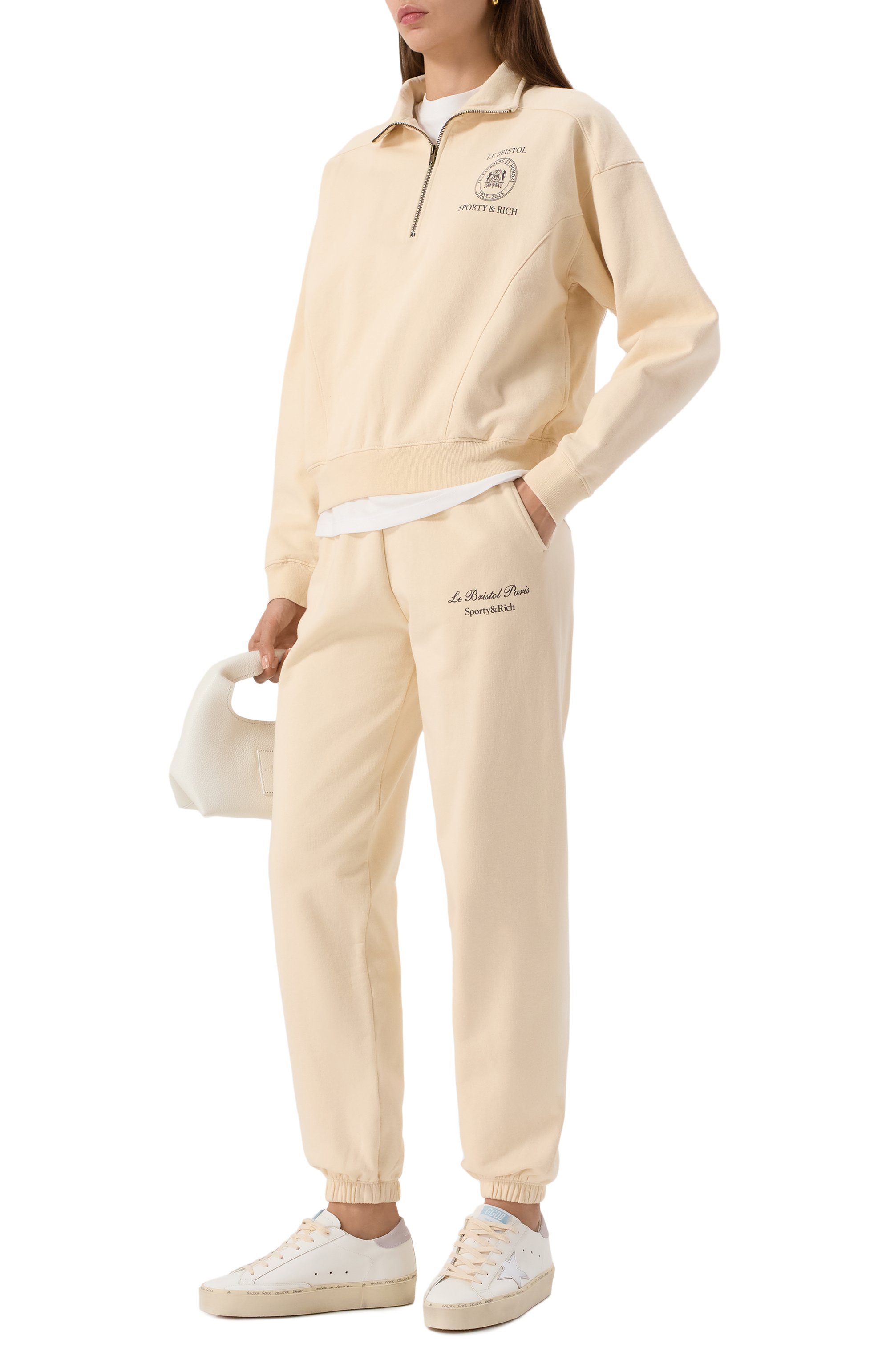 Хлопковые джоггеры sporty & rich x le bristol paris SPORTY AND RICH, арт. PA036517619CR01, фото 2