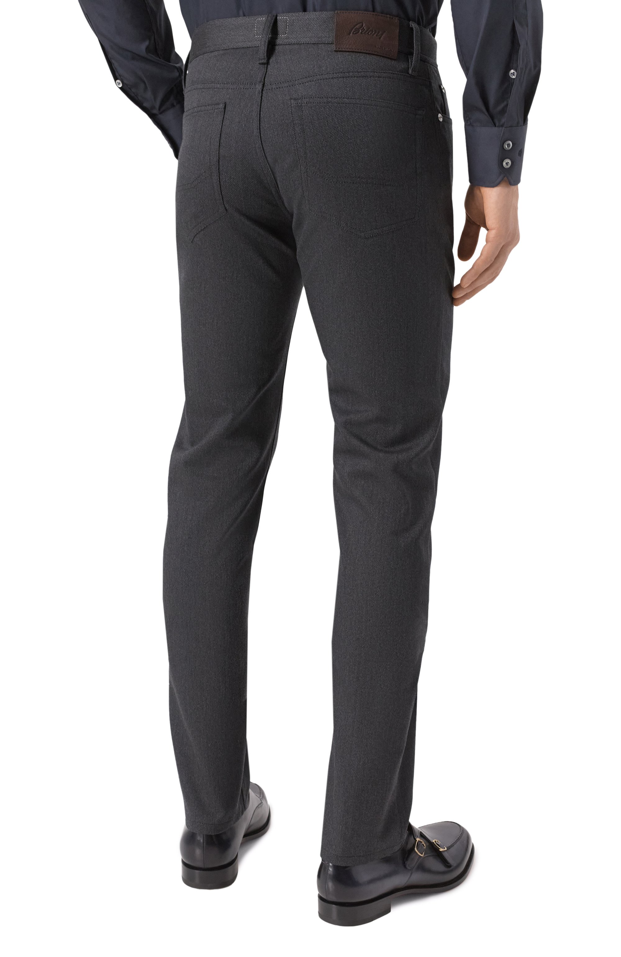 Брюки из шерсти и хлопка BRIONI, арт. SPYB0L/01A4N, фото 4