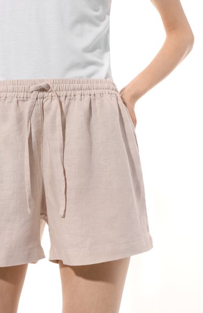 Льняные шорты DEREK ROSE бежевого цвета по цене 29800 руб., арт. 1703/VIEN001, фото 5 Льняные шорты DEREK ROSE, арт. 1703/VIEN001, фото 5