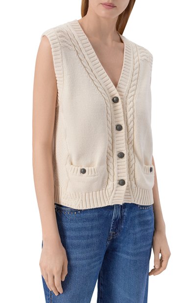 Жилет из хлопка и шерсти ZADIG AND VOLTAIRE, арт. KWCA01685, фото 3