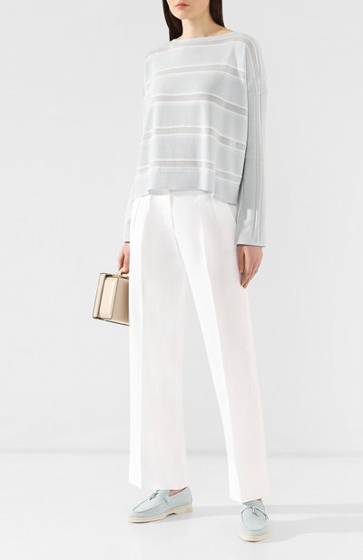 Замшевые лоферы summer charms walk LORO PIANA, арт. FAE5444, фото 2