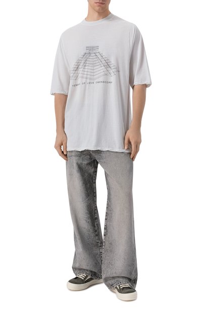 Мужская хлопковая футболка RICK OWENS, арт. RR01F2208/BHEP16