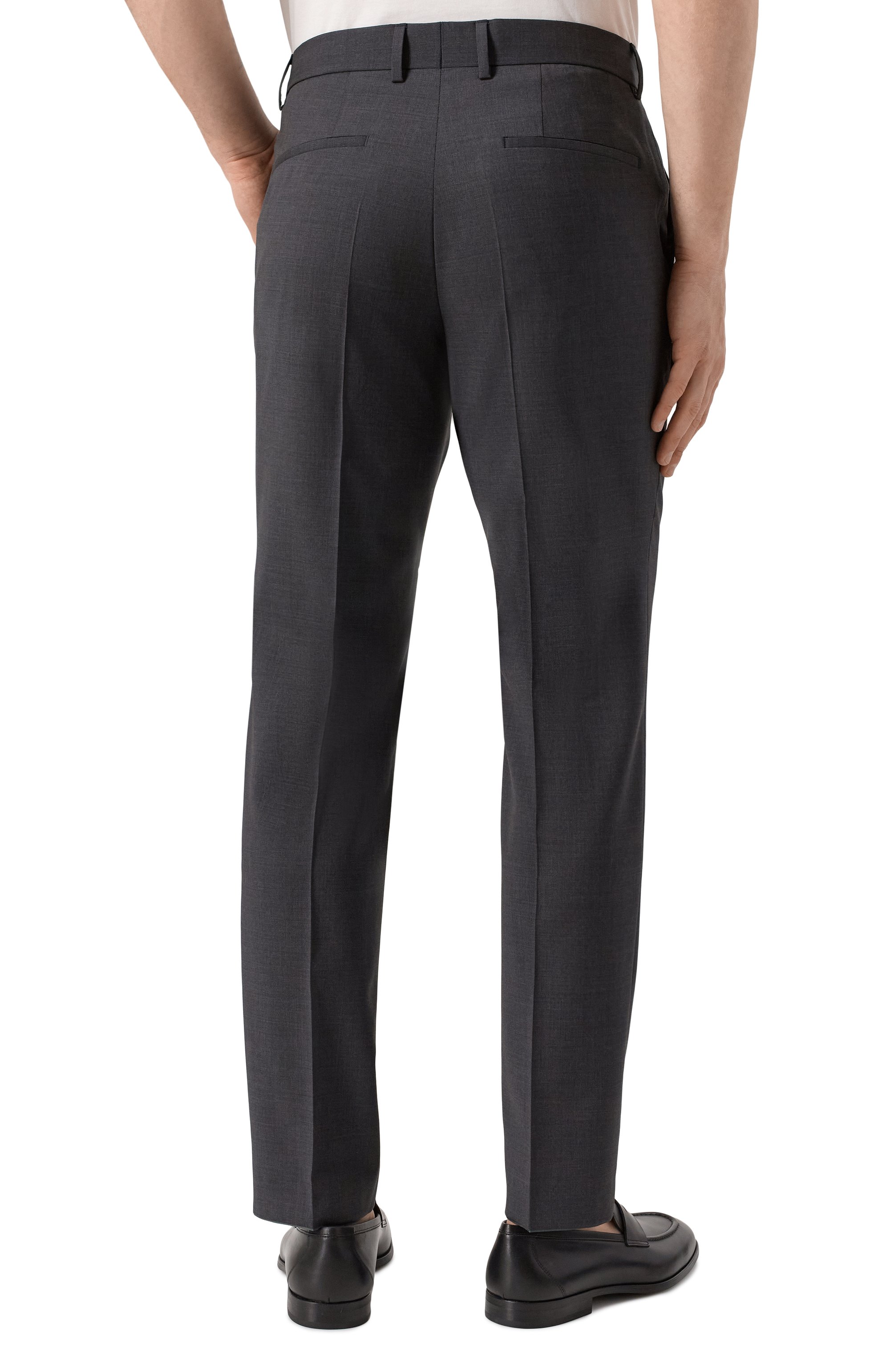 Шерстяные брюки BOSS, арт. 50537573, фото 4