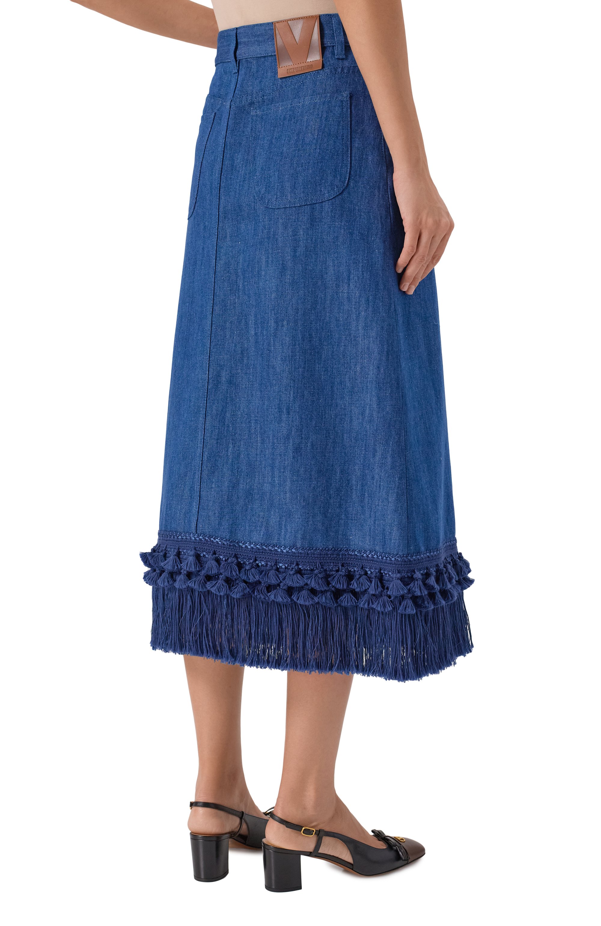 Джинсовая юбка VALENTINO, арт. 7B3DD20K/9HG, фото 4