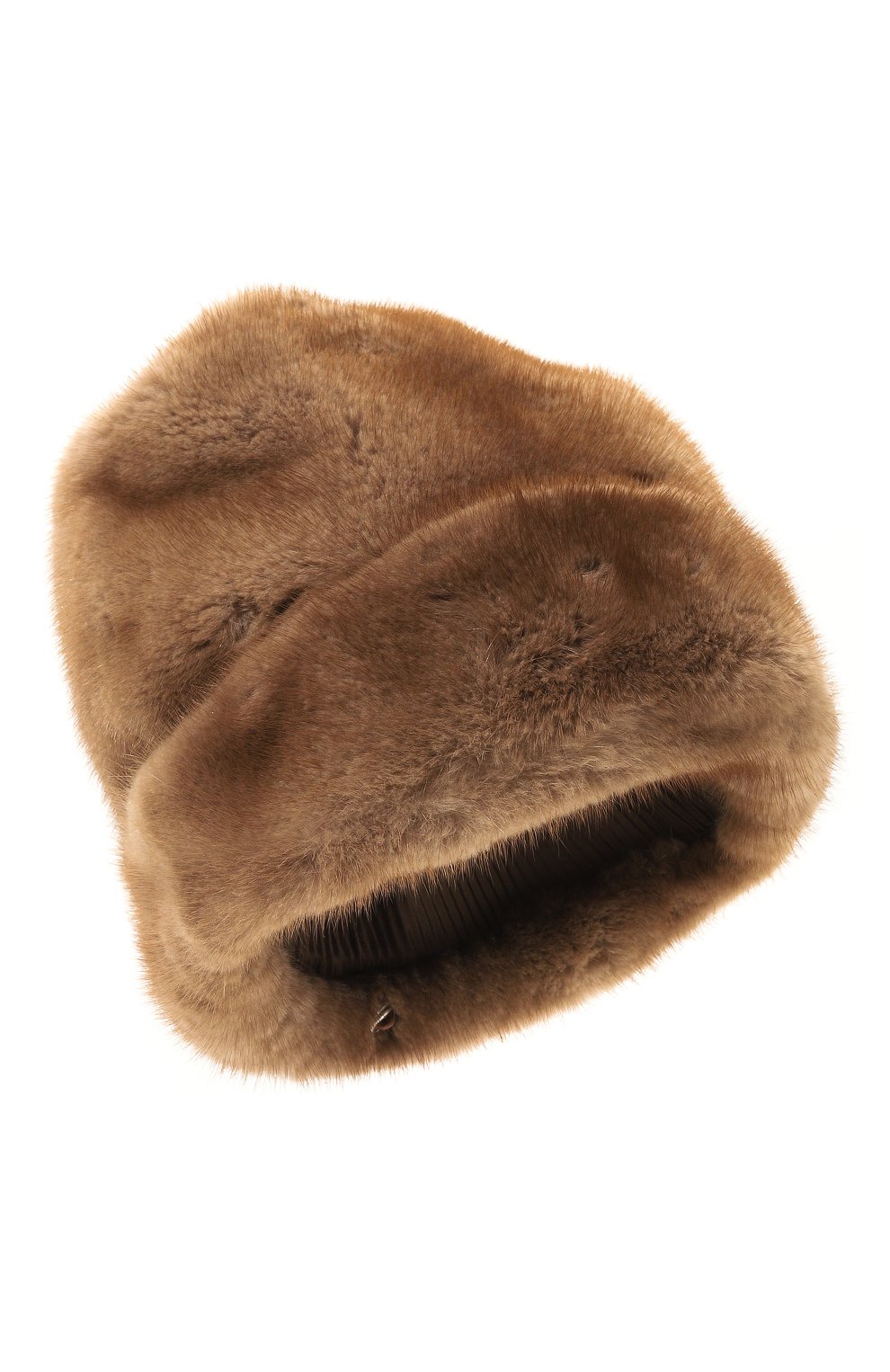 Меховая шапка лилас из норки FURLAND светло-коричневого цвета по цене 83600 руб., арт. 0234400110083600000, фото 1 Меховая шапка лилас из норки FURLAND, арт. 0234400110083600000, фото 1