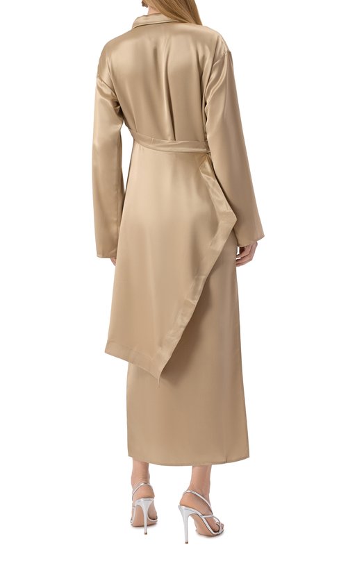 Атласное платье Nanushka NW25RSDR02672 Бежевый  NW25RSDR02672 Фото 4