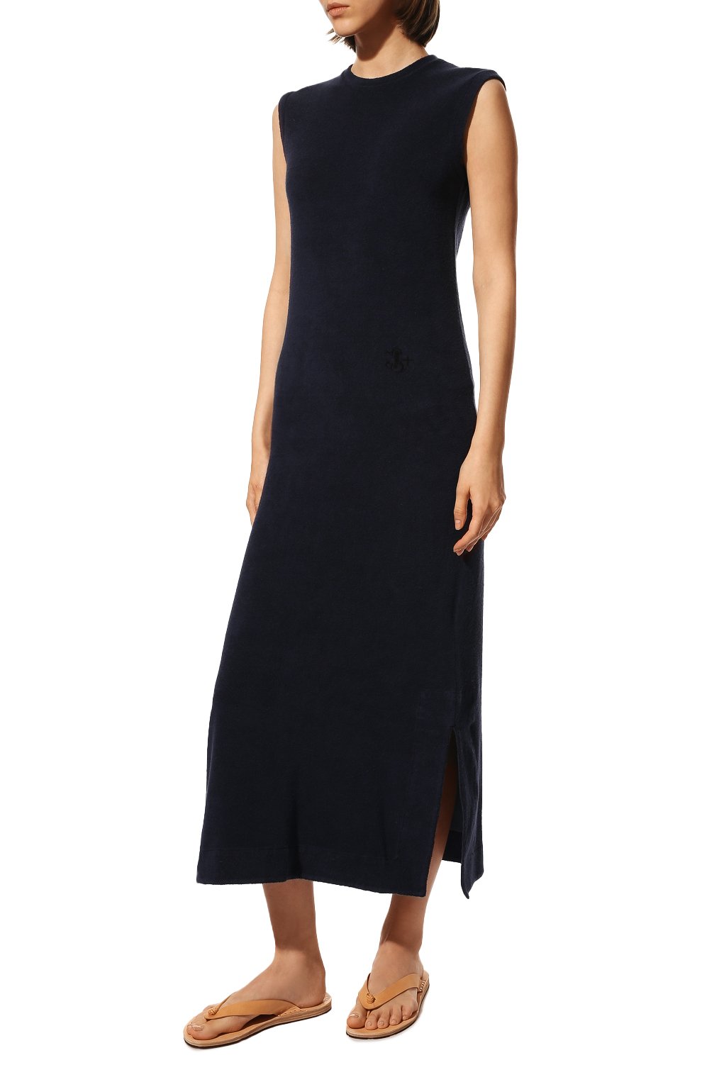 Платье из хлопка и льна JIL SANDER, арт. JPPU717501-WU249108A, фото 3