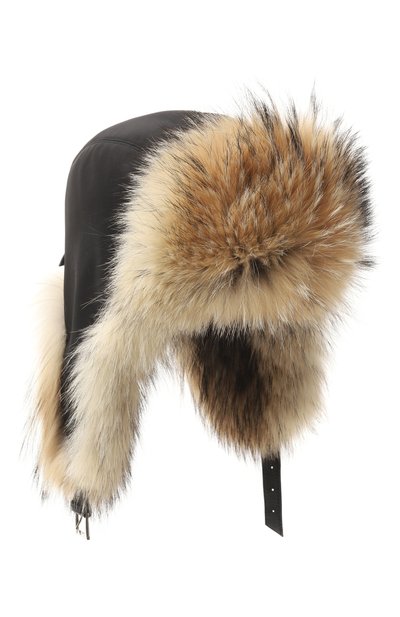 Мужская шапка-ушанка майкл из меха койота FURLAND, арт. 0201413010002200008