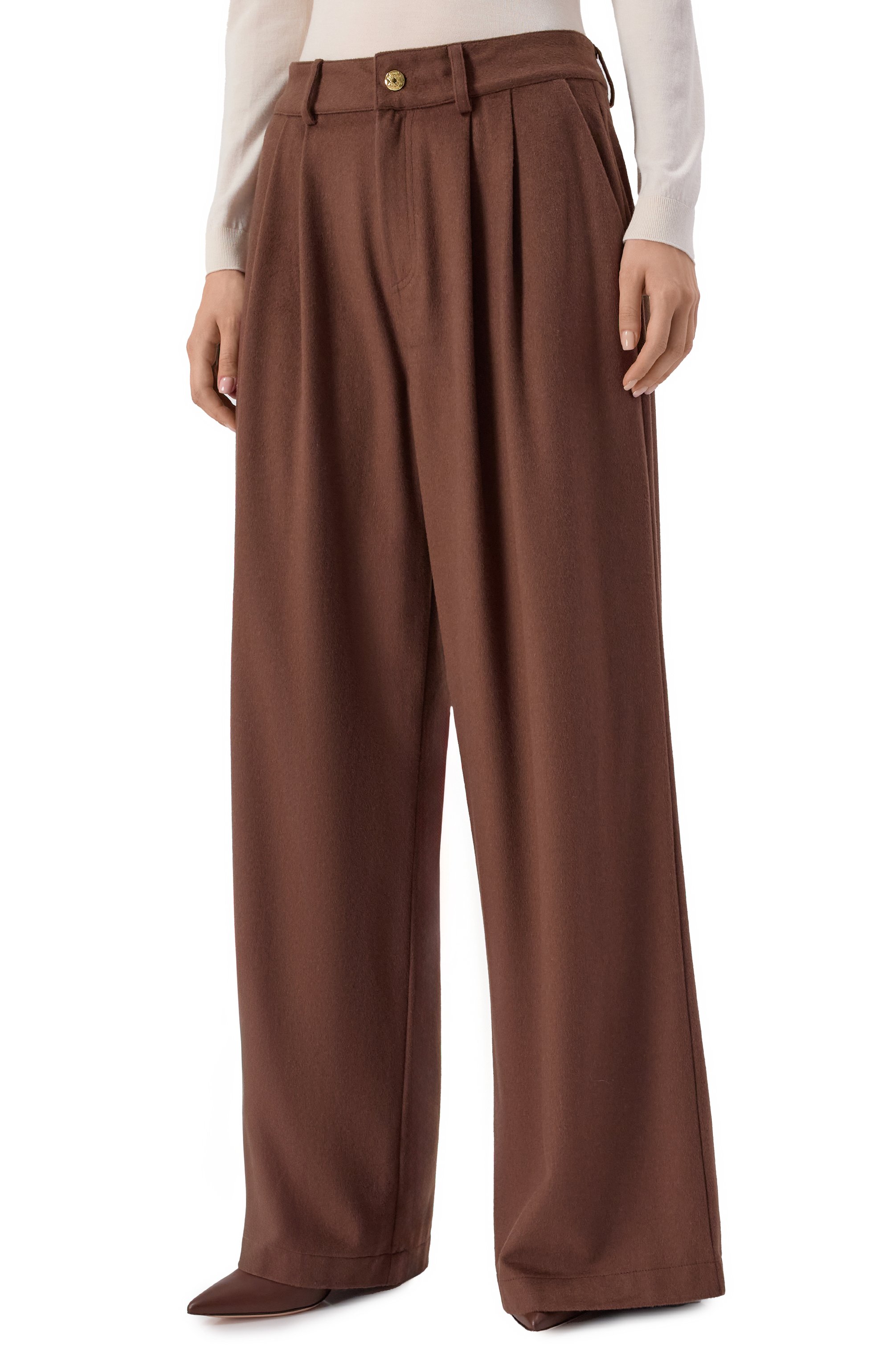 Брюки из шерсти и шелка MAX AND MOI, арт. H25BABILI, фото 3