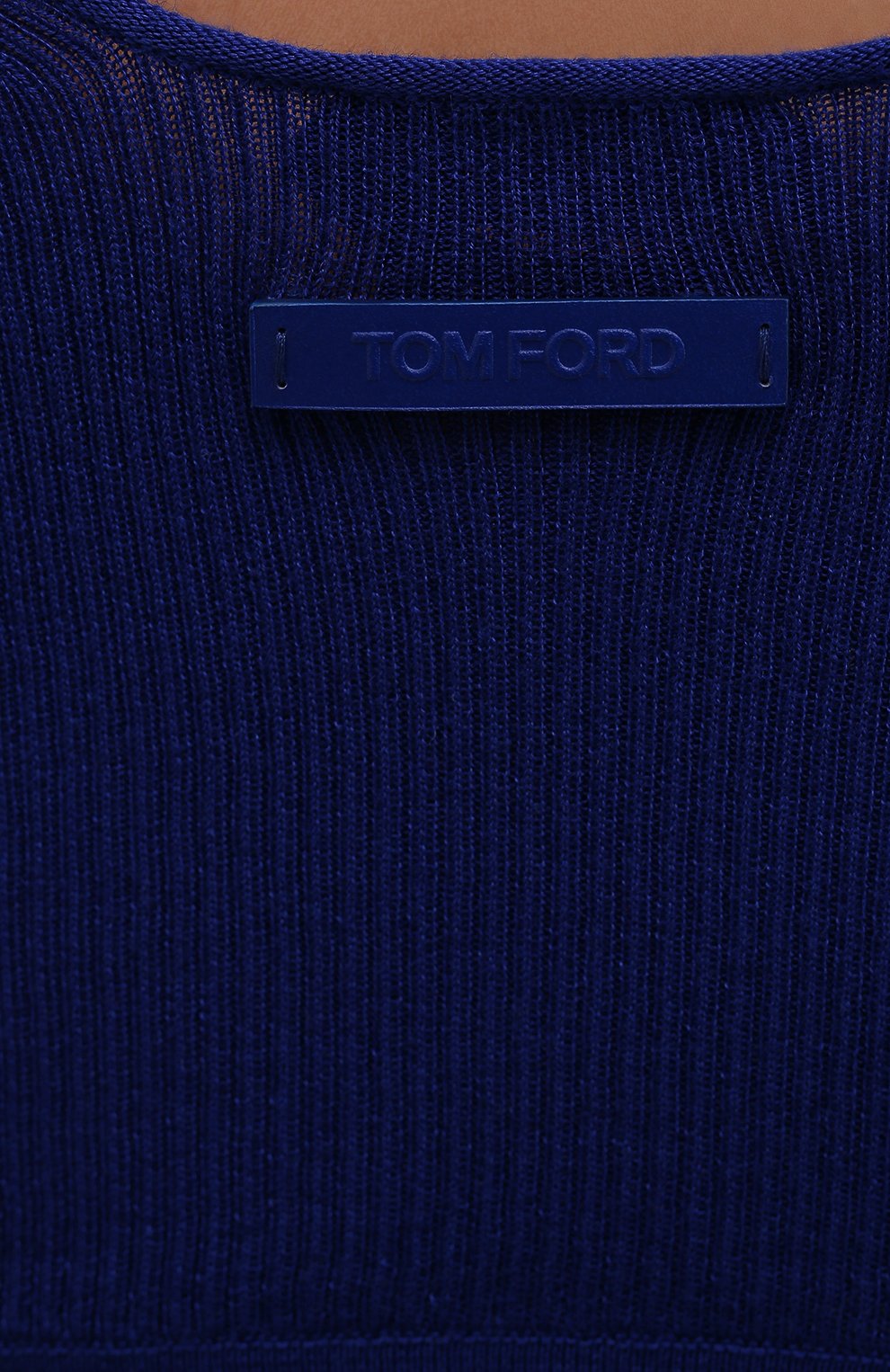 Бра-топ из кашемира и шелка Tom Ford цвет синий купить в ЦУМ OUTLET ...