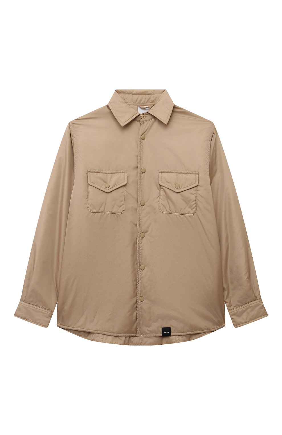 Утепленная куртка-рубашка ASPESI бежевого цвета по цене 35150 руб., арт. F24001GMN0100/14A-16A, фото 1 Утепленная куртка-рубашка ASPESI, арт. F24001GMN0100/14A-16A, фото 1