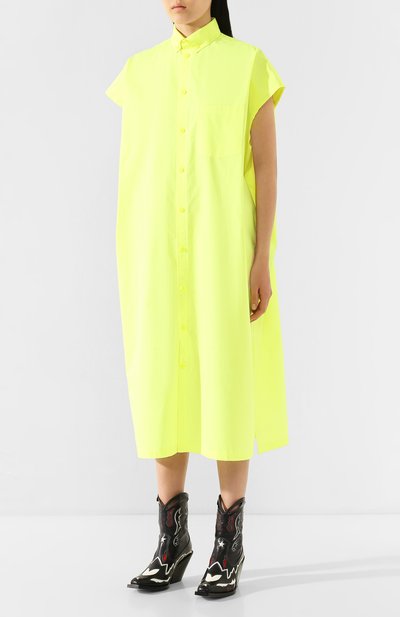 Хлопковое платье BALENCIAGA, арт. 576677/TIM09, фото 3