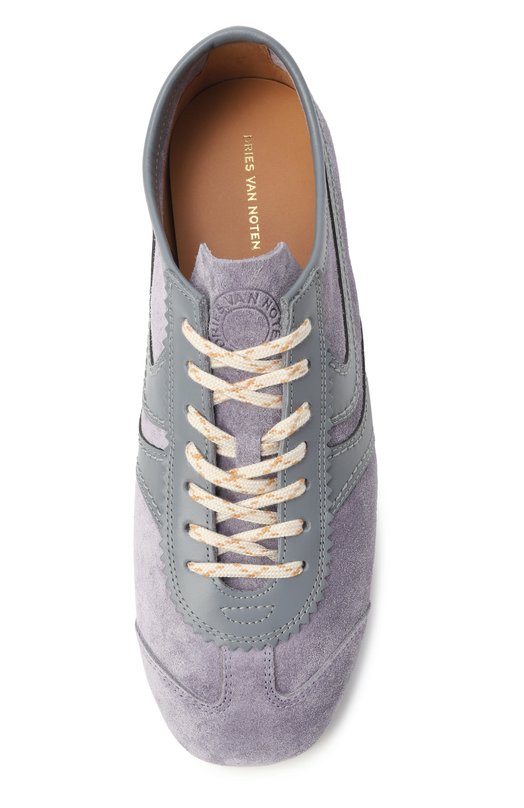 Замшевые кеды Dries Van Noten 011722-126-404 Сиреневый  011722-126-404 Фото 6