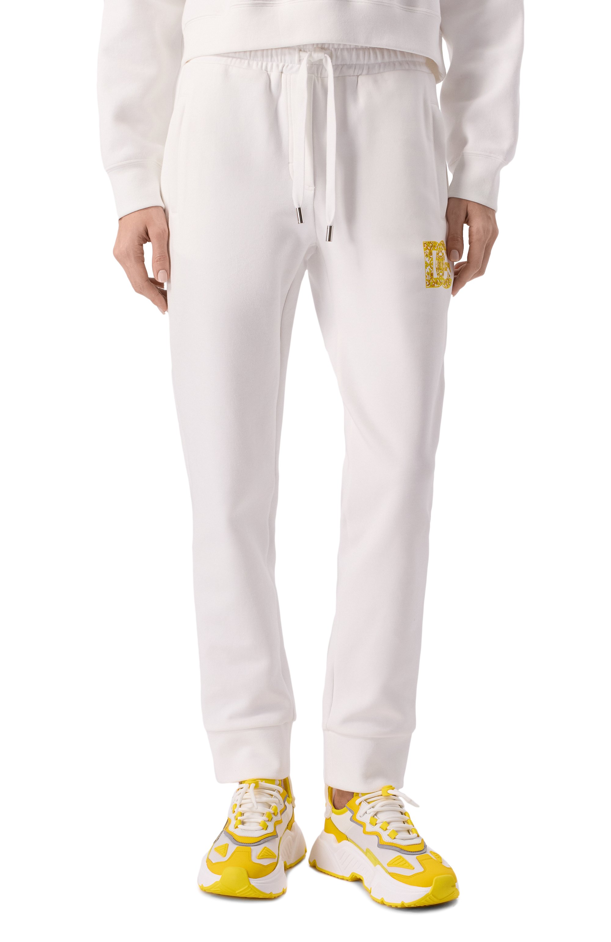 Хлопковые джоггеры DOLCE & GABBANA, арт. FTBX5T/GDBY0, фото 3