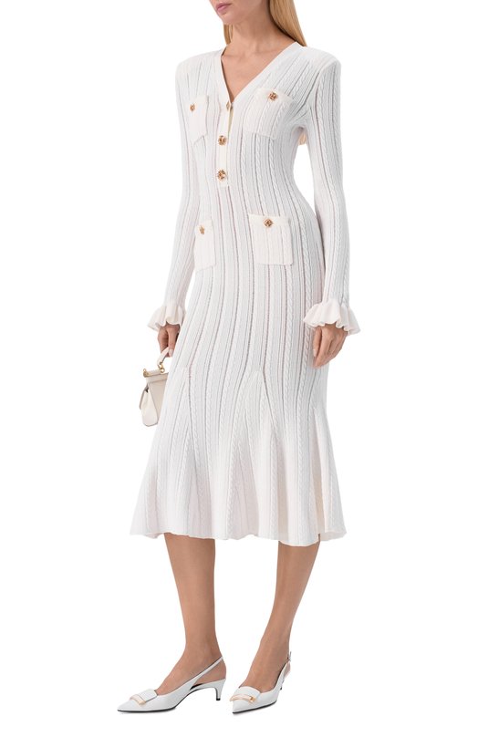 Кожаные туфли sr1 Sergio Rossi B14500/MMVN13 Белый  B14500/MMVN13 Фото 3