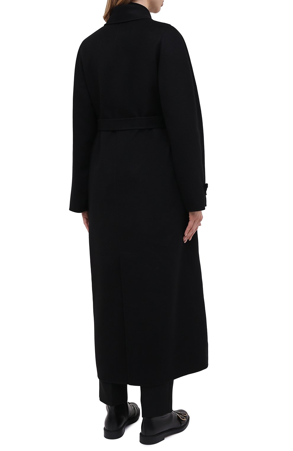 Кашемировое пальто GIORGIO ARMANI черного цвета по цене 647500 руб., арт. 0WH0L04W/T00B2, фото 4 Кашемировое пальто GIORGIO ARMANI, арт. 0WH0L04W/T00B2, фото 4