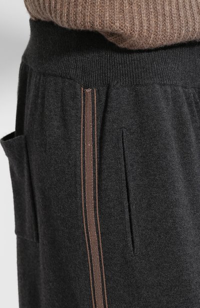 Кашемировые брюки свободного кроя BRUNELLO CUCINELLI, арт. M12148899, фото 5