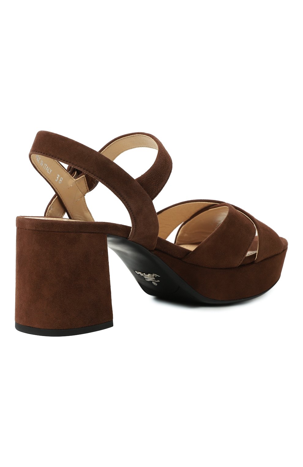 Замшевые босоножки PRADA, арт. 1XP890-008-F0038-B065, фото 5