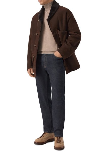 Мужская дубленка из овчины GIORGIO ARMANI, арт. GM004755/AF30046