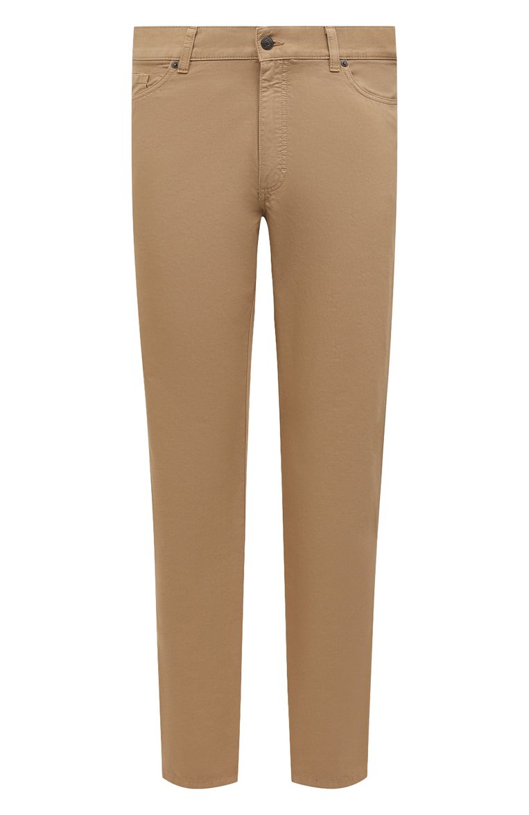 Брюки из хлопка и льна ZEGNA, арт. UZI37/GAN, фото 1