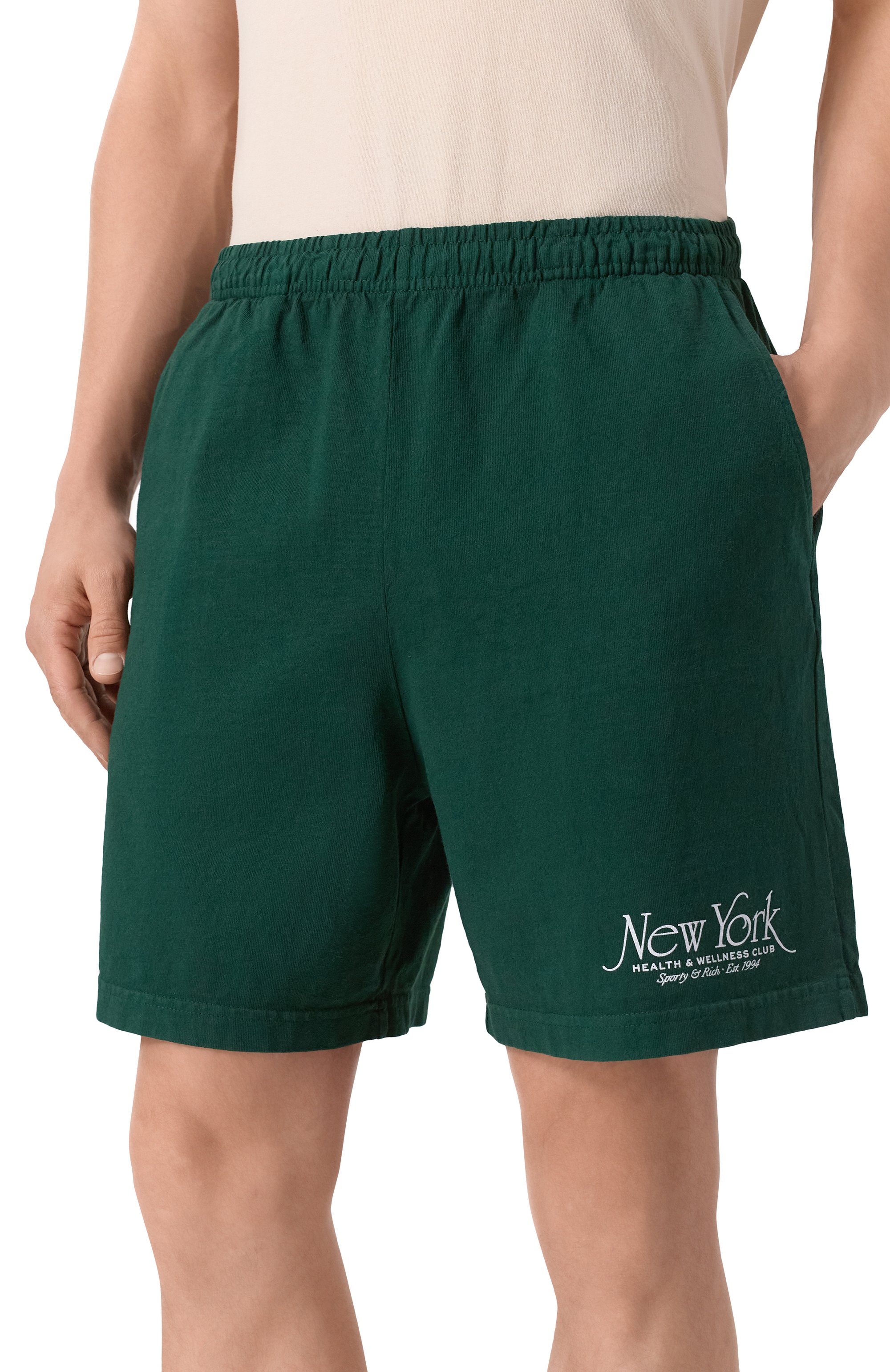 Хлопковые шорты SPORTY AND RICH, арт. SH039606034WH01, фото 3