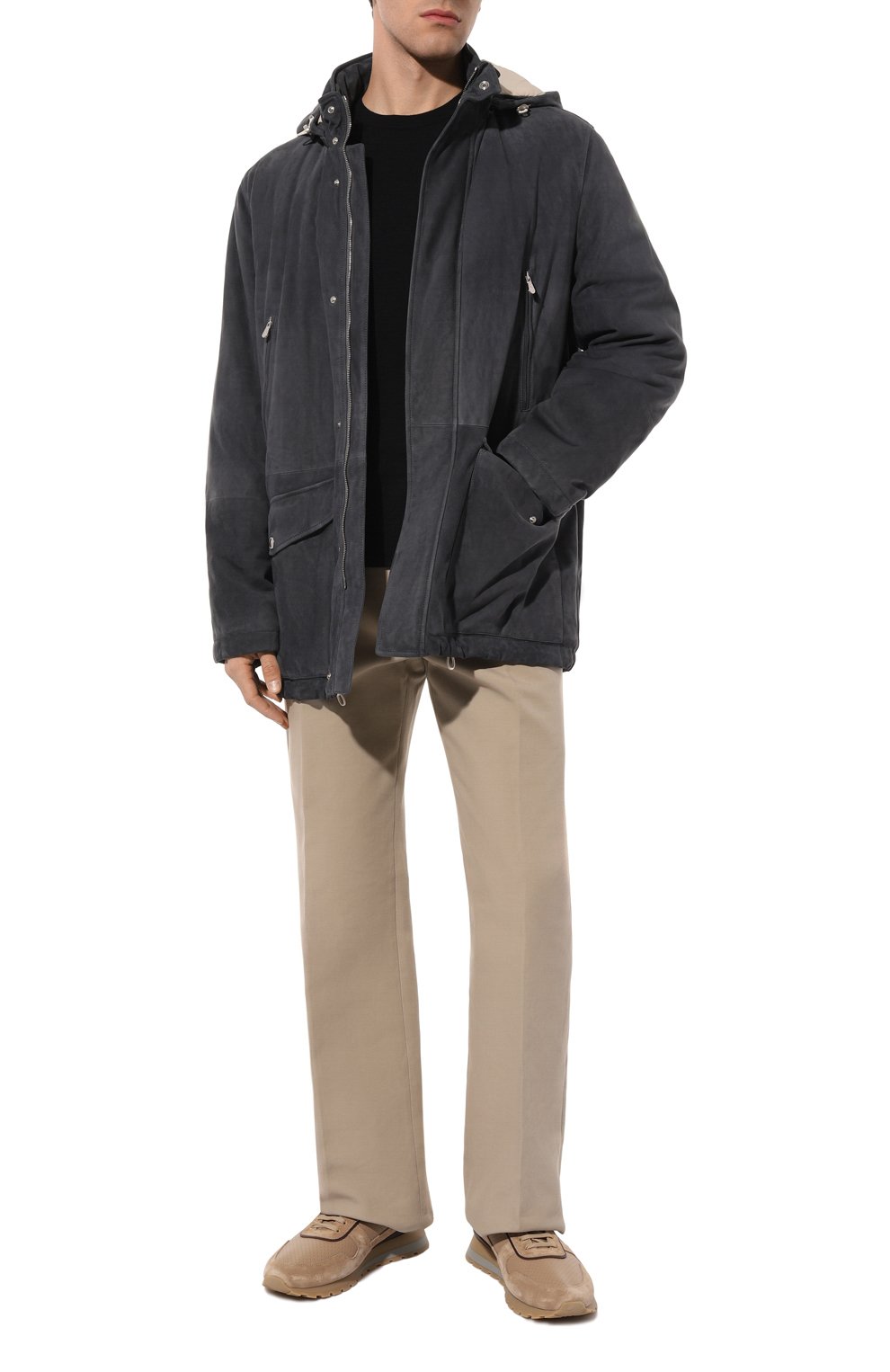 Утепленная парка BRUNELLO CUCINELLI синего цвета по цене 875500 руб., арт. M0PCL1892, фото 2 Утепленная парка BRUNELLO CUCINELLI, арт. M0PCL1892, фото 2