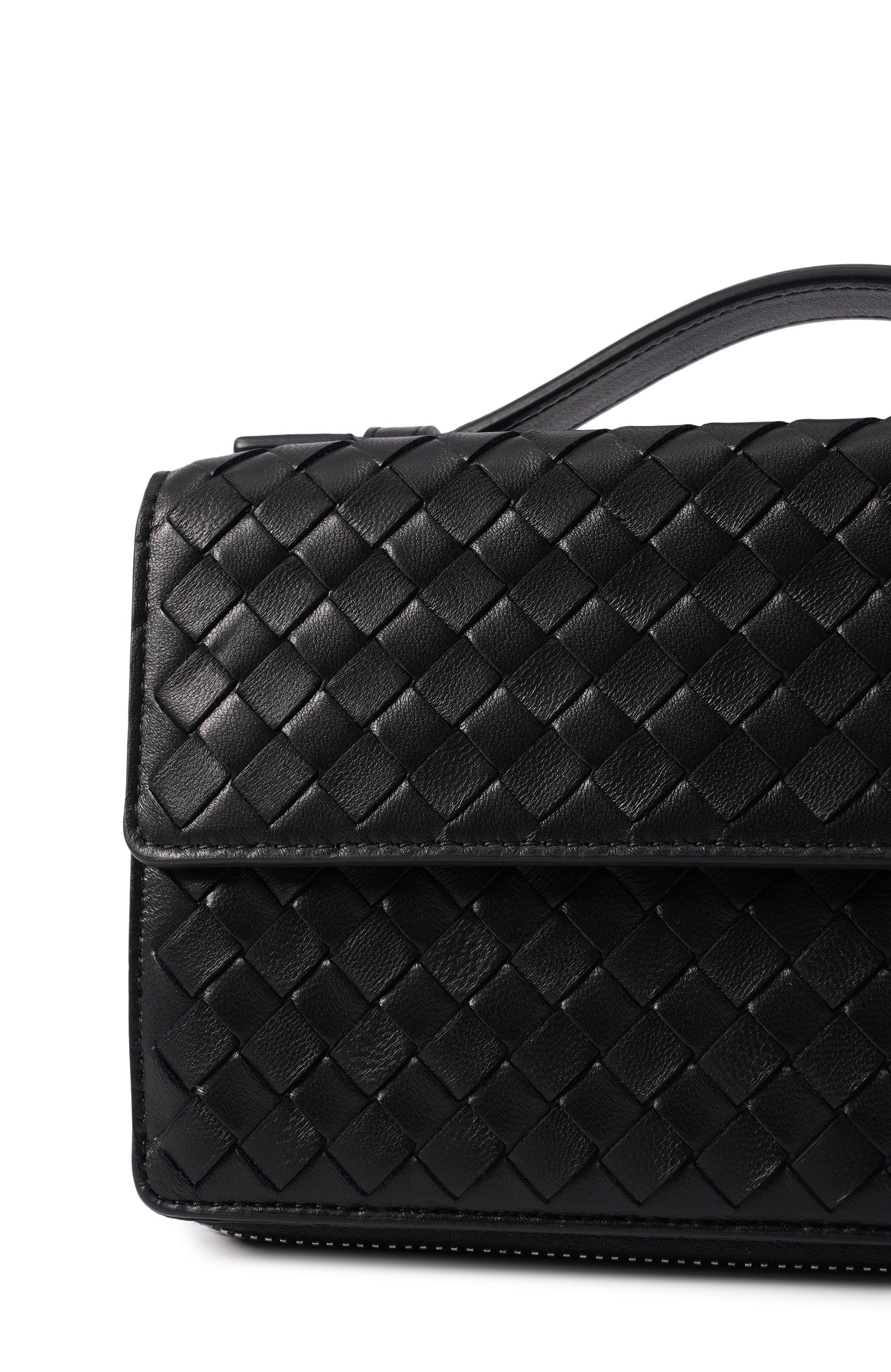 Кожаное портмоне BOTTEGA VENETA черного цвета по цене 171500 руб., арт. 876094/V6T01, фото 4 Кожаное портмоне BOTTEGA VENETA, арт. 876094/V6T01, фото 4