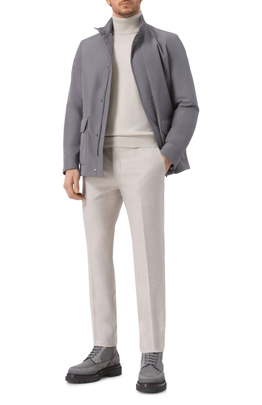 Шерстяные брюки MVST 324M/76M3 Бежевый  324M/76M3 Фото 2