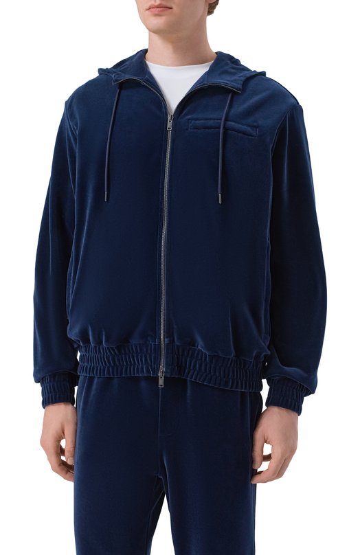 Бархатная толстовка MVST M26.2PM.H018/F122 VEL0UR Синий  M26.2PM.H018/F122 VEL0UR Фото 3