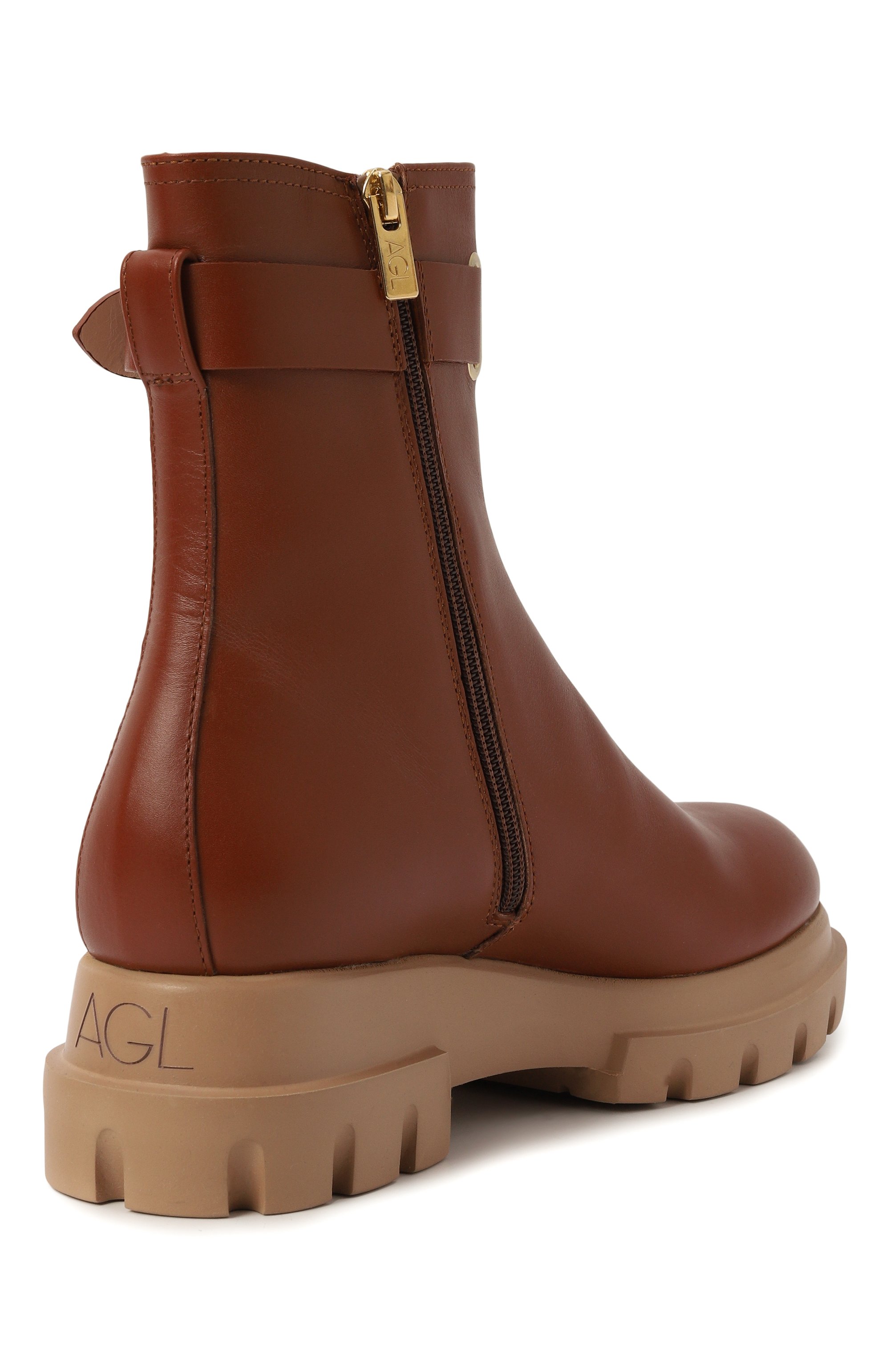 Кожаные ботинки chunky AGL, арт. D756593PGKA213G127, фото 5