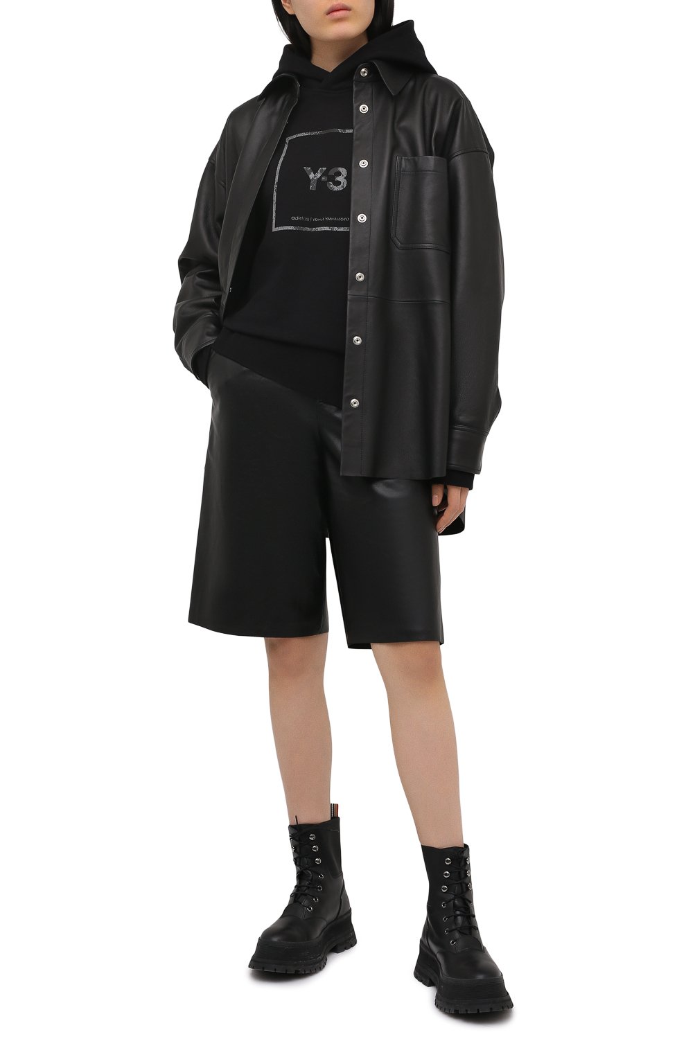 Хлопковое худи Y-3, арт. GV6056/W, фото 2