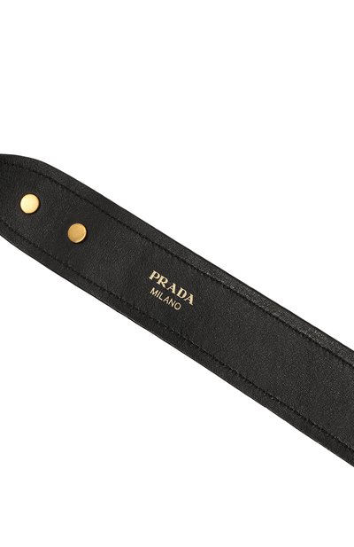 Ремень для сумки из кожи каймана PRADA бордового цвета по цене 110000 руб., арт. 1TY022-2ALS-F0383, фото 3 Ремень для сумки из кожи каймана PRADA, арт. 1TY022-2ALS-F0383, фото 3