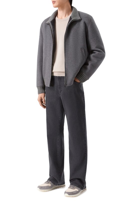 Хлопковый джемпер Brunello Cucinelli M2900100 Бежевый  M2900100 Фото 2