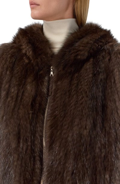 Шуба из соболя MVST коричневого цвета по цене 4850000 руб., арт. M005/SABLE FARM NO SILVER, фото 5 Шуба из соболя MVST, арт. M005/SABLE FARM NO SILVER, фото 5