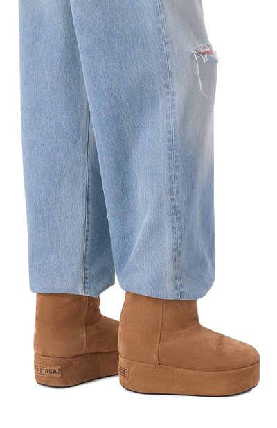 Замшевые полусапоги alaska BALENCIAGA, арт. 826360/WBFC1, фото 2