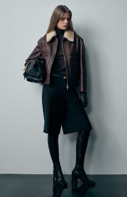 Водолазка из кашемира и шелка Brunello Cucinelli M13800063P Коричневый  M13800063P Фото 6