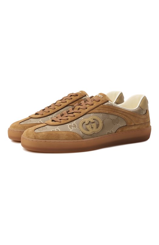 Комбинированные кеды G75 Gucci 813686/AAEX5 Коричневый 813686/AAEX5