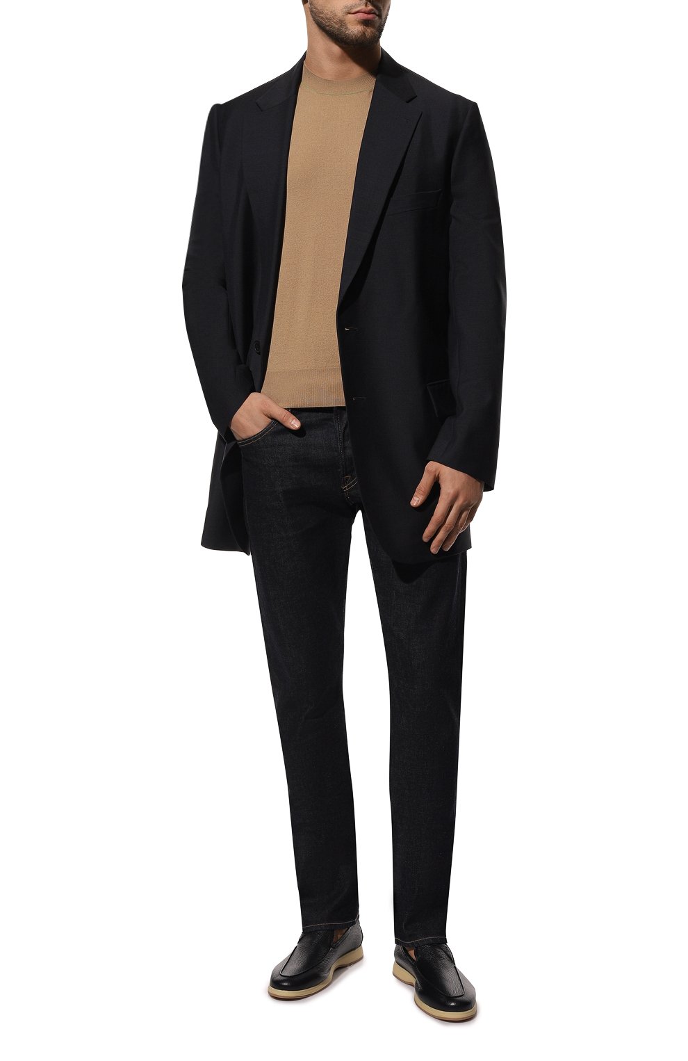 Кожаные лоферы ANDREA VENTURA FIRENZE, арт. AQUARIVA BEACH-LS/DEER LUXE/AQ-IV0RY-R15, фото 2