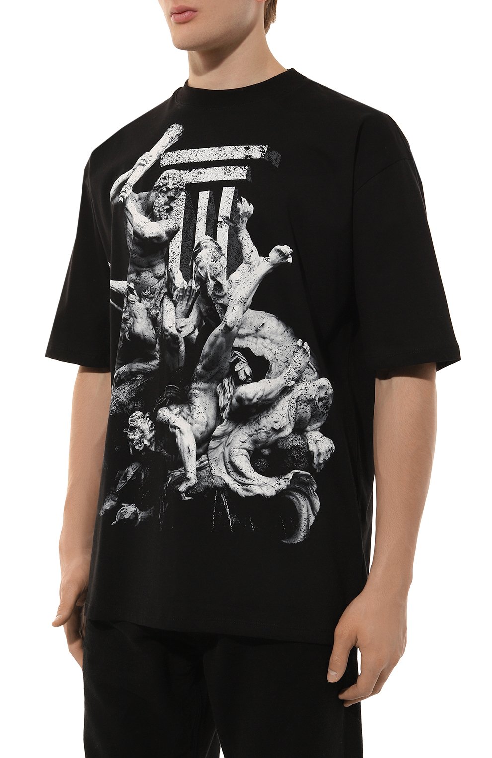 Хлопковая футболка DIEGO VENTURINO, арт. D3W4DVTS0LDSTR, фото 3