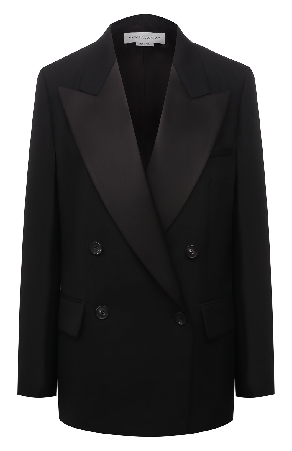 Шерстяной жакет VICTORIA BECKHAM черного цвета по цене 175000 руб., арт. 1221WJK002491A, фото 1 Шерстяной жакет VICTORIA BECKHAM, арт. 1221WJK002491A, фото 1