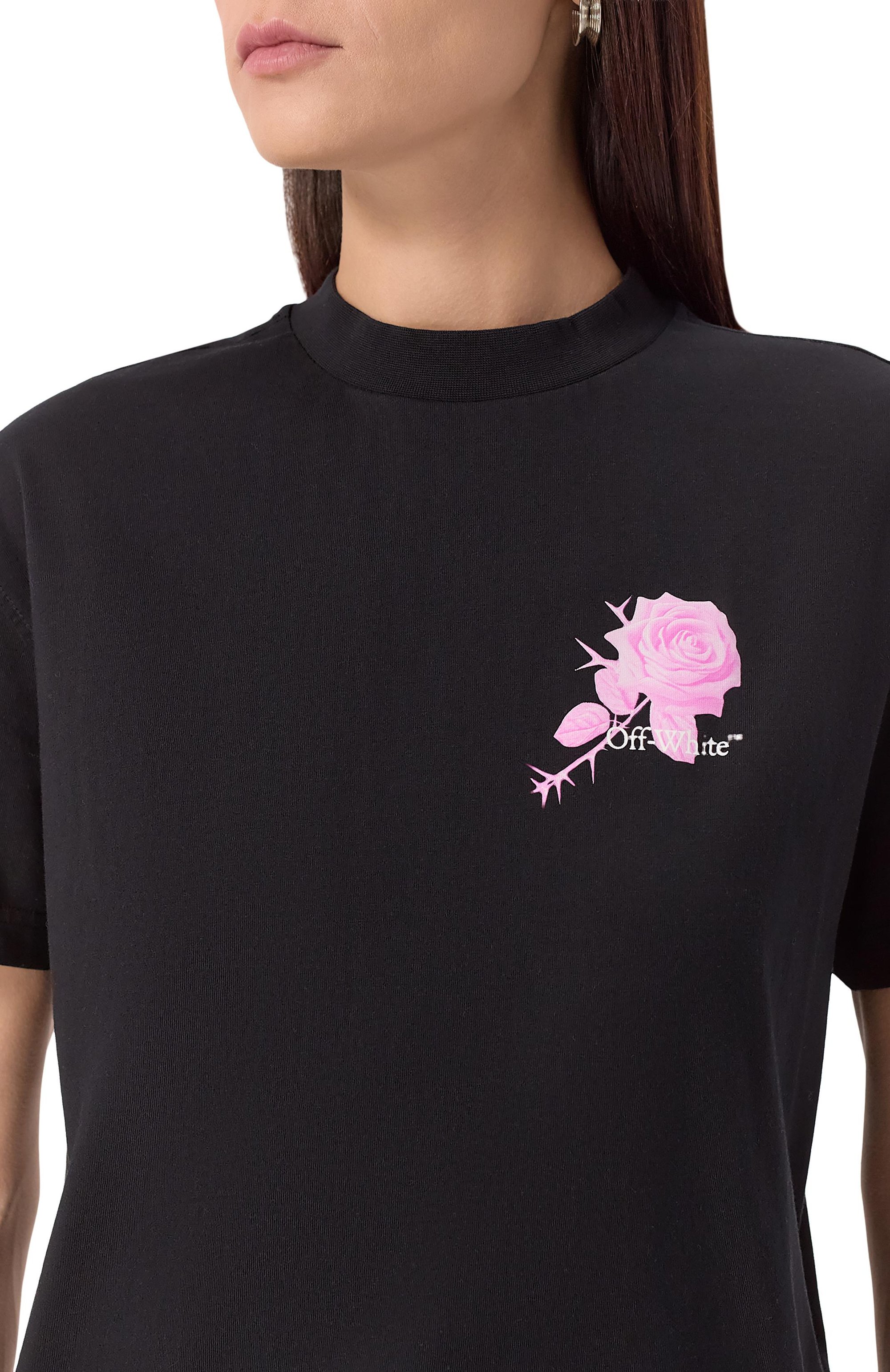 Хлопковая футболка OFF-WHITE, арт. 0WAA089F25JER001, фото 5