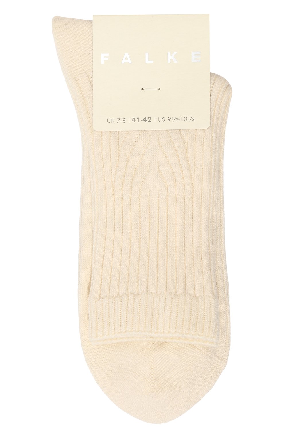 Носки из хлопка и шерсти FALKE кремового цвета по цене 2570 руб., арт. 46193, фото 1 Носки из хлопка и шерсти FALKE, арт. 46193, фото 1