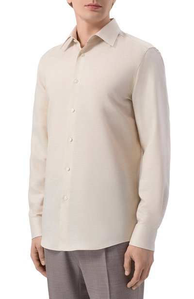 Рубашка изо льна и лиоцелла BOSS, арт. 50562110, фото 3